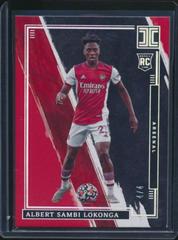 Albert Sambi Lokonga [Ruby And Silver] Soccer Cards 2021 Panini Impeccable Prices