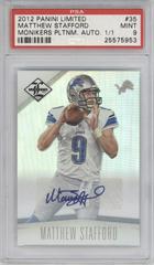 Matthew Stafford [Monikers Silver Autograph] #35 Football Cards 2012 Panini Limited Prices