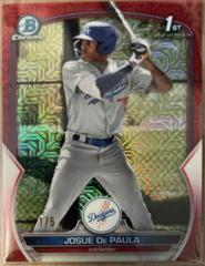 Josue De Paula [Red] #BCP-111 Baseball Cards 2023 Bowman Chrome Prospects Prices
