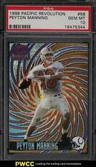 Peyton Manning Football Cards 1998 Pacific Revolution Prices