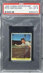 Pete Castiglione #157 Baseball Cards 1949 Eureka Sportstamps Prices