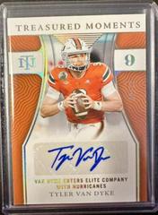 Tyler Van Dyke [Gold] Football Cards 2022 Panini National Treasures Collegiate Moments Signatures Prices