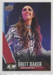 Dr. Britt Baker [Exclusive] Wrestling Cards 2021 Upper Deck AEW Prices