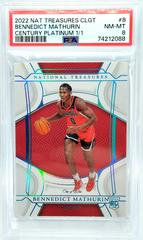 Bennedict Mathurin #8 Basketball Cards 2022 Panini National Treasures Collegiate Prices