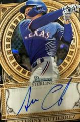 Anthony Gutierrez [Black Lava] Baseball Cards 2023 Bowman Sterling Opulence Autographs Prices
