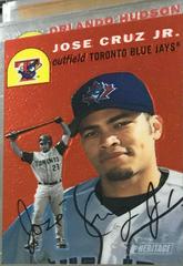 Jose Cruz Jr. #THC93 Baseball Cards 2003 Topps Heritage Chrome Prices