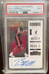 Bam Adebayo [Vertical Autograph Playoff Ticket] #114 Basketball Cards 2017 Panini Contenders Prices