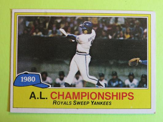 A.L Championships 1980 #401 Cover Art