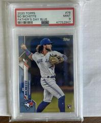 Bo Bichette [Father's Day Blue] Baseball Cards 2020 Topps Prices