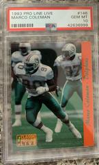 Marco Coleman Football Cards 1993 Pro Line Live Prices