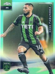 Diego Fagundez [Aqua Refractor] #134 Soccer Cards 2021 Topps Chrome MLS Prices