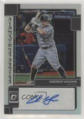 Andrew Vaughn [Holo] #SIGS-AN Baseball Cards 2022 Panini Donruss Optic Signature Series Prices