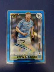 Kevin De Bruyne [Blue] Soccer Cards 2022 Topps Merlin Chrome UEFA Club Competitions Autographs Prices
