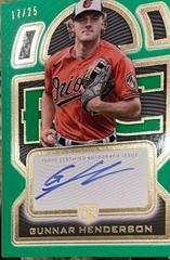 Gunnar Henderson [Green] #DRA-GH2 Baseball Cards 2023 Topps Definitive Rookie Autographs Collection Prices