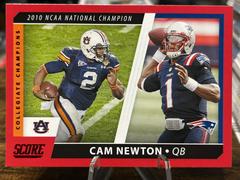 Cam Newton [Red] #CC5 Football Cards 2021 Panini Score Collegiate Champions Prices