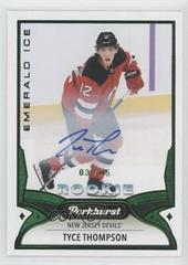 Tyce Thompson [Emerald Ice Autograph] Hockey Cards 2021 Parkhurst Prices