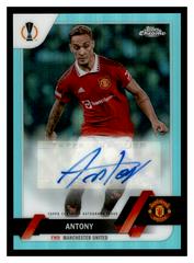 Antony [Aqua] #CA-A Soccer Cards 2022 Topps Chrome UEFA Club Competitions Autographs Prices