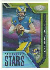 Matthew Stafford [Gold] Football Cards 2022 Panini Certified Stars Prices