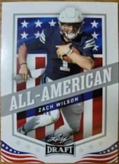 Zach Wilson #48 Football Cards 2021 Leaf Draft Prices