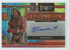 Booker T [Tie Dye Prizm] Wrestling Cards 2022 Panini Select WWE Legendary Signatures Prices