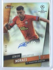Junior Moraes [Gold Refractor] Soccer Cards 2019 Finest UEFA Champions League Autographs Prices