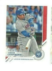 Yoenis Cespedes [Red] Baseball Cards 2017 Topps Jackie Robinson Day Prices