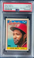 Ozzie Smith [Tiffany] #72 Baseball Cards 1988 Topps American Prices