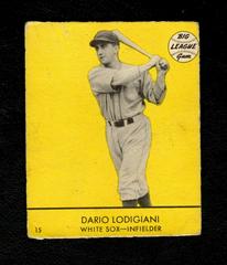 Dario Lodigiani [Yellow Background] #15 Baseball Cards 1941 Goudey Prices