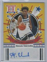 Anthony Edwards Basketball Cards 2020 Panini Chronicles Hometown Heroes Rookie Autographs Prices