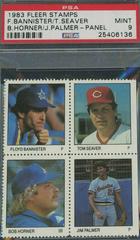 Bannister, Seaver [Horner, Palmer Panel] Baseball Cards 1983 Fleer Stamps Prices