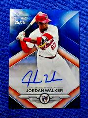 Jordan Walker [Blue] Baseball Cards 2023 Bowman Sterling Rookie Autographs Prices