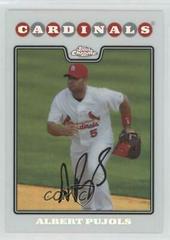 Albert Pujols [Refractor] Baseball Cards 2008 Topps Chrome Prices