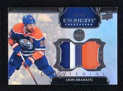 Leon Draisaitl #EM-LD Hockey Cards 2022 Upper Deck Black Diamond Exquisite Collection Materials Prices