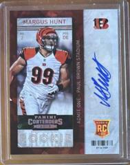Margus Hunt [One Hand Autograph Cracked Ice] Football Cards 2013 Panini Contenders Prices