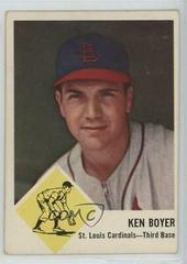 Ken Boyer #60 Baseball Cards 1963 Fleer Prices