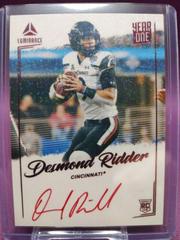 Desmond Ridder [Red] Football Cards 2022 Panini Luminance Year One Signatures RPS Prices