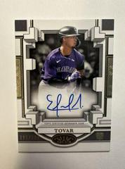Ezequiel Tovar Baseball Cards 2023 Topps Tier One Break Out Autographs Prices