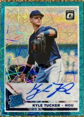 Kyle Tucker [Teal Velocity] #KT Baseball Cards 2019 Panini Donruss Optic Rated Rookie Signatures Prices