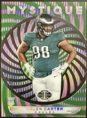 Jalen Carter [Green] #14 Football Cards 2023 Panini Illusions Mystique Prices