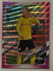 Erling Haaland [Pink Xfractor] Soccer Cards 2020 Topps Chrome UEFA Champions League Prices