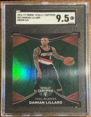 Damian Lillard [Green] #23 Basketball Cards 2016 Panini Totally Certified Prices