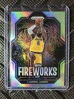 LeBron James [Silver] #10 Basketball Cards 2022 Panini Prizm Fireworks Prices