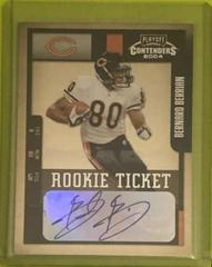 Bernard Berrian [Prev. Ticket Auto. Emerald] #109 Football Cards 2004 Playoff Contenders Prices