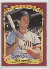 Alan Trammell Baseball Cards 1986 Fleer Star Stickers Prices