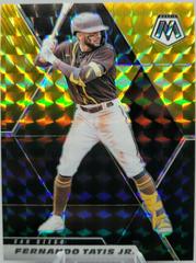 Fernando Tatis Jr. [Choice Black Gold Mosaic] Baseball Cards 2021 Panini Mosaic Prices