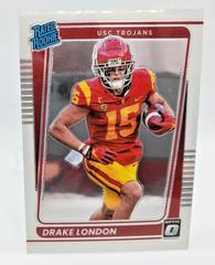 Drake London #12 Football Cards 2022 Panini Chronicles Draft Picks Donruss Optic Rated Rookie Prices