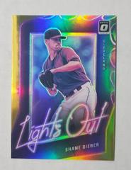 Shane Bieber [Gold] #LO15 Baseball Cards 2021 Panini Donruss Optic Lights Out Prices