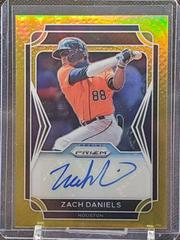 Zach Daniels [Gold Prizm] Baseball Cards 2021 Panini Prizm Draft Picks Autographs Prices