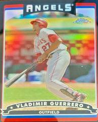 Vladimir Guerrero [Black Refractor] Baseball Cards 2006 Topps Chrome Prices