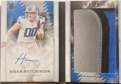 Aidan Hutchinson Football Cards 2022 Panini Origins Rookie Booklet Patch Auto Prices